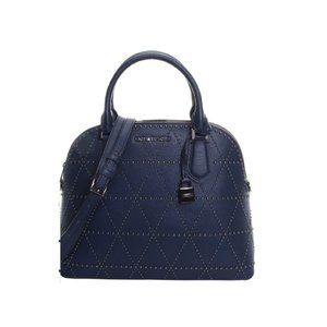 Michael Kors Navy/Cement Adele Lg Dome Satchel